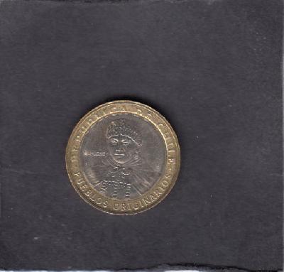 Beschrijving: 100 Pesos  MAPUCHE